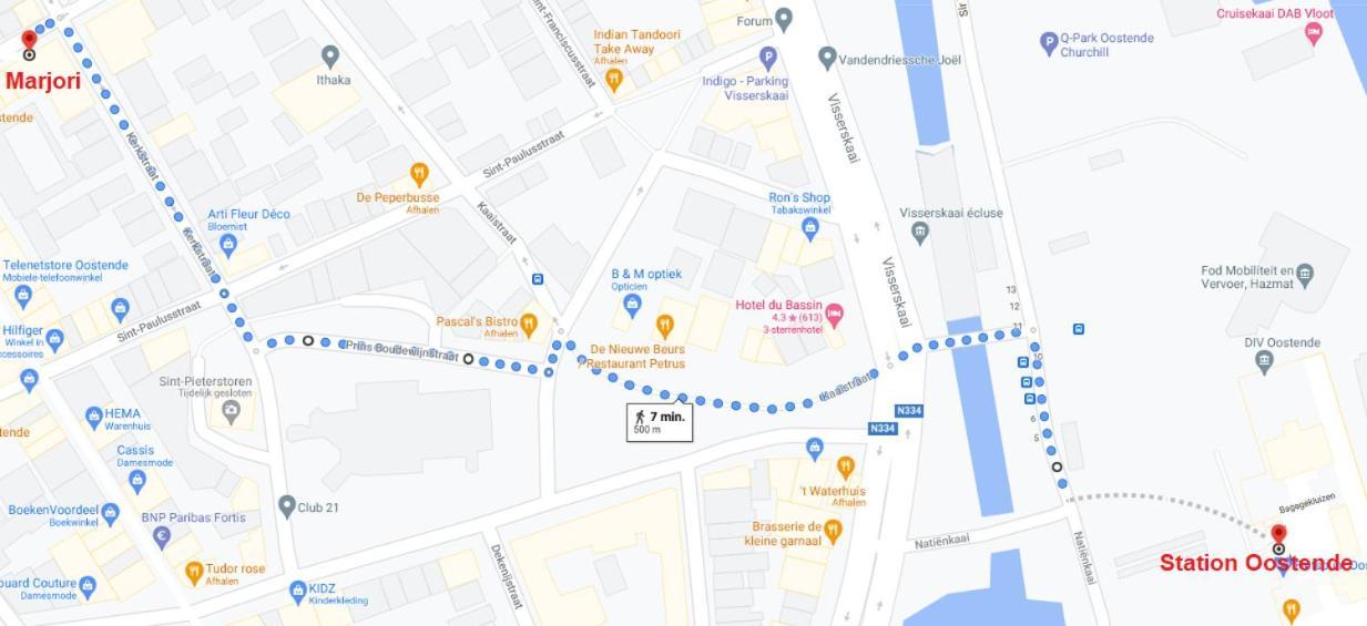 Marjori Oostende Met Gratis Parkeerplaats Екстер'єр фото